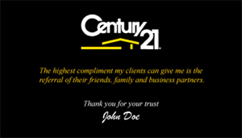 Century 21 Business Card Design 09